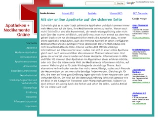 Apotheken und Medikamente Online