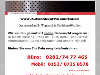 Autoankauf Wuppertal