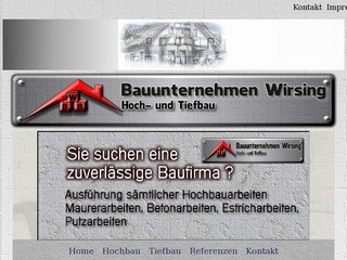 Bauunternehmen Wirsing – Ihr Partner in Sachen Bau