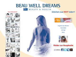 Beau Well Dreams, Kosmetikstudio, Schlankheitsstudio