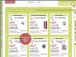 Dr.Wattson – Preisvergleich energiesparende Elektrogeräte