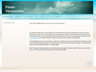 Foren-Liste – Verzeichnis für Internetforen