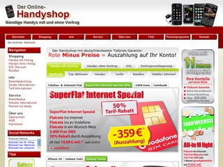 Handys ohne Vertrag im Mobilfunkshop