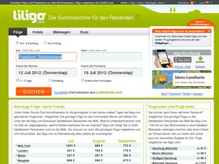 Liligo, das Flugvergleichsportal