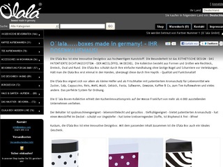 Olala Box – Online Shop – Designbox mit Messlöffel, Dichtungssystem