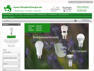 Shop der Energie – der Energiesparshop