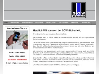 SOW Sicherheit