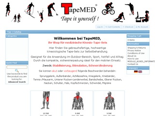 TapeMED – Kinesiologische Tapes zur Selbstbehandlung