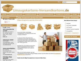 Umzugskartons günstig online kaufen