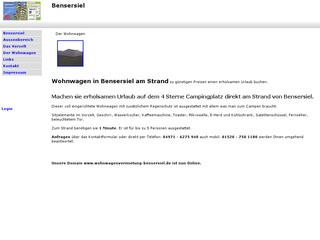 Wohnwagenvermietung in Bensersiel